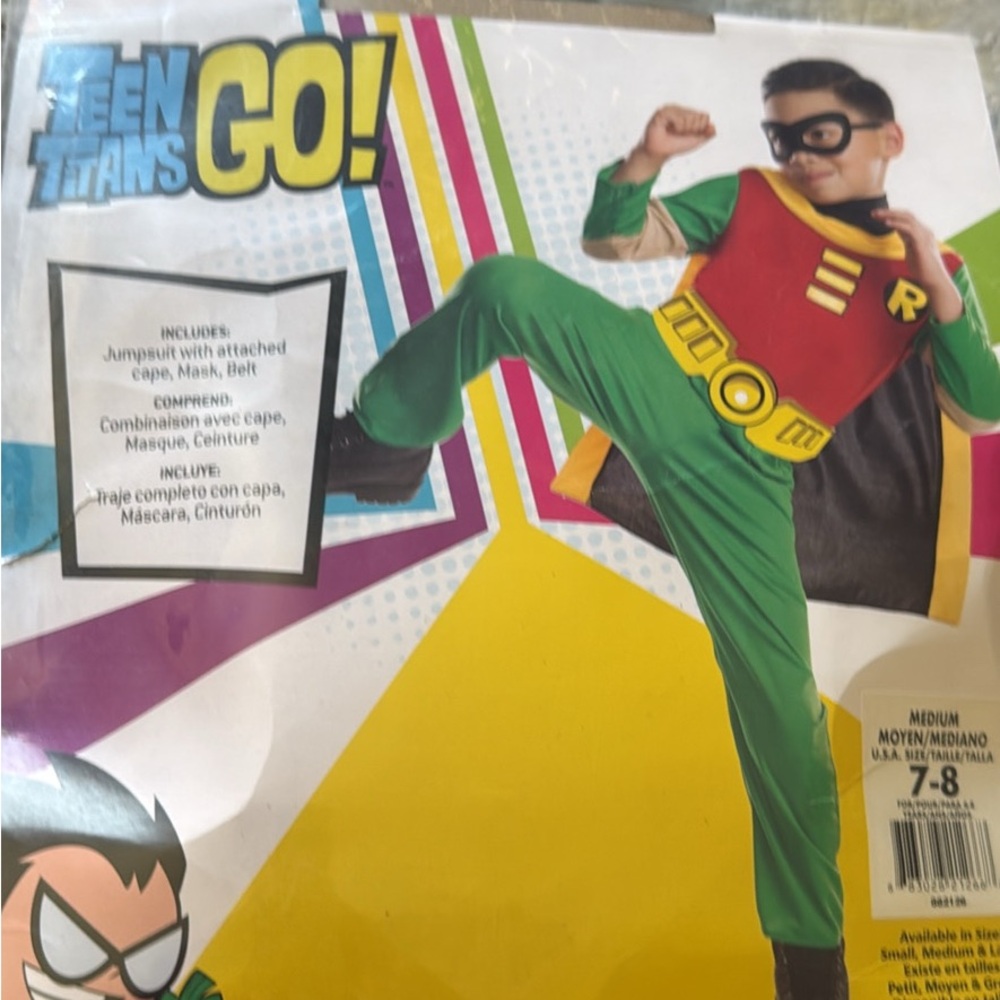 Robin Kids Costume - Red, Green